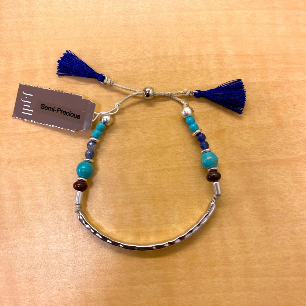 J. Jill Silver and Stone Bracelet